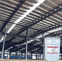 Peinture pour tuiles en acier à base d'eau, anti-corrosion, imperméable, revêtement de toiture métallique pour structures en acier, vente en gros d'usine chinoise, OEM