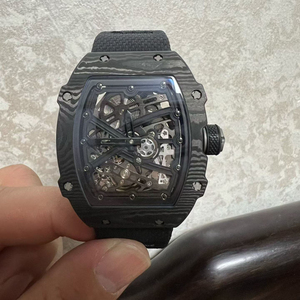 RM67-02 High-Quality Men's Mechanical <b>Watch</b>, Black Carbon Fiber Ultra-Thin Sapphire Crystal Automatic Mechanical <b>Watch</b> - Product Image 2