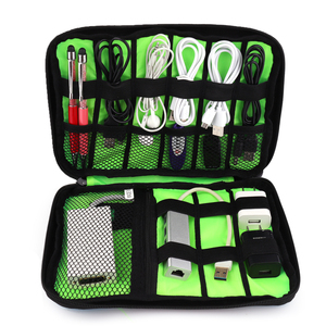 Toptan çift katmanlı taşınabilir organizatör düz USB şarj kablosu su geçirmez elektronik seyahat dijital dişli kamera çantaları - Product Image 2