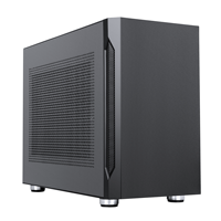 ITX — boîtier pour ordinateur de bureau gamer, Mini tour de pc pour mini-itx, panneau latéral plat, coque en métal, pour carte mère micro-atx, à monter soi-même