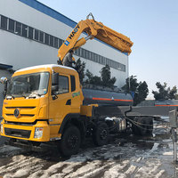 HAOY-Bras pliable de 25 tonnes, facile à installer, grue montée sur camion lourd télécommandée, vente à chaud