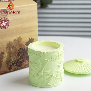Vela Aromática de Lujo con Diseño de Paisaje Fluvial de la Dinastía Song, Regalo de Cultura China, para Decoración del Hogar, Bodas y Navidad - Product Image 3