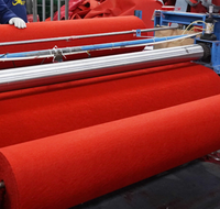 Roter Hochzeits-Event-Teppich 6mm Dicke 2m x 20m Hochwertiger roter Teppich mit PVC-Gummi basis Lebensdauer von 2 Jahren Teppichen