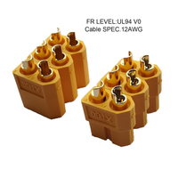 Batterie au lithium 36V 24V, connecteur XT60 mâle/femelle 14AWG 12AWG en cuivre, prise d'alimentation 2 broches pour voiture, adaptateur AC/DC