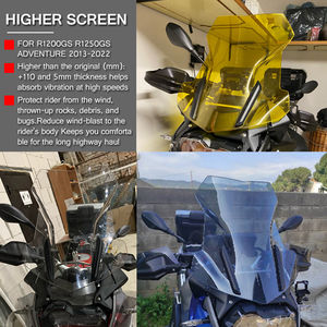 Pare-brise de moto pour BMW R1200GS ADV LC R1250GS R1200 R <span class=keywords><strong>1200</strong></span> R1250 <span class=keywords><strong>GS</strong></span> 2013-2022 Déflecteur Protecteur Pare-brise - Product Image 6