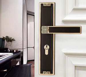 Chinese Stijl Houten Deur Messing Deurslot Thuis Slaapkamer Dubbele Pole <span class=keywords><strong>Lock</strong></span> Badkamer Indoor Stille - Product Image 5