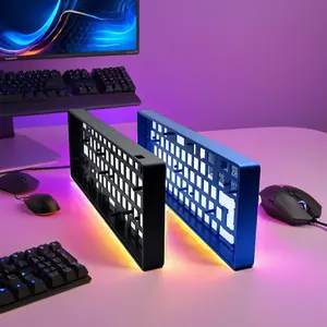 OEM Custom Tastatur gehäuse aus eloxiertem Aluminium CNC gefräst mit Cherry USB-Schnitts telle für virtuelle mechanische Desktop-Tastaturen Neu
