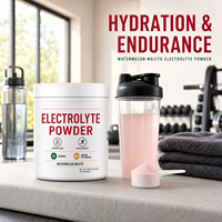 Poudre d'électrolytes à marque privée, supplément d'hydratation, 60 portions pour le sport et l'usage quotidien, poudre d'électrolytes pour l'entraînement