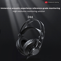 Casque d'écoute professionnel avec logo personnalisé, son haute fidélité de précision avec sortie stéréo 3.5mm pour studio de diffusion