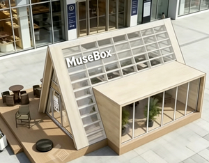 Casa Contenedor Modular Triangular de Acero y Madera de Lujo Personalizable para Hoteles, Bares al Aire Libre y Tiendas - Product Image 3