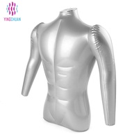 Torso homme gonflable en plastique, 1 pièce, Mannequin avec bras, bon marché