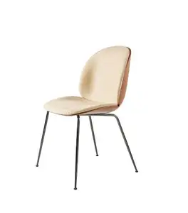 Diseño moderno nórdico tapizado tela suave terciopelo restaurante sillas de habitación escarabajo Silla de comedor