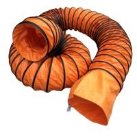 Tuyau flexible de conduit d'air de tuyau de spirale d'échappement isolé ignifuge de PVC diamètre de 6 pouces