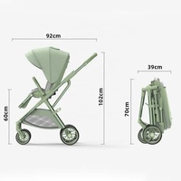 Poussette compacte et légère pour tout-petits Landau de voyage parapluie à pliage facile pour bébés