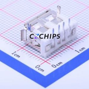 912-112A1012D10100 <b>USB</b> Connector Bent Lead Through Hole Connector Type-<b>A</b> <b>USB</b> <b>2.0</b> Female Right Angle Insert - Product Image 2