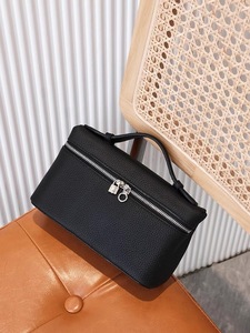 Sac à main en cuir véritable texturé vintage chic, design minimaliste, boîte à <span class=keywords><strong>lunch</strong></span>, imperméable, capacité compacte, vente chaude - Product Image 2