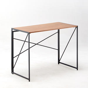 현대식 모듈형 스테인리스 스틸 패널 목재 사무실 컴퓨터 책상 접이식 바닥 침대 옆 테이블 - Product Image 1