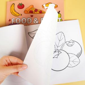 Libro para colorear de 40 páginas para niños, lindos y acogedores diseños audaces y fáciles, libros para colorear de alimentos, bebidas y dulces para adultos y adolescentes - Product Image 6