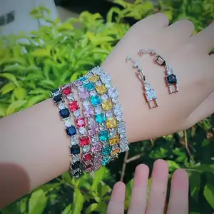 Nieuw Product Trendy Dames Mode Slot Vangen Armbanden Lange Bedelarmband Hiphop Sieraden