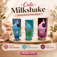 Parfum Dessert Cartoon Tendance en Internet, Flacon Artistique Dégradé, Parfum Longue Durée, Fragrance Fraîche pour Fille, Coffret Cadeau