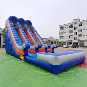 Château gonflable géant double face pour enfants, toboggan gonflable extérieur avec piscine pour adultes - Product Image 3