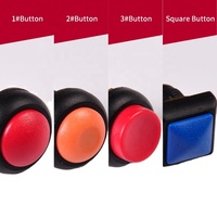 Interrupteur à bouton-poussoir momentané Toowei, étanche IP67, en plastique, à tête dôme, autobloquant, pour montage en surface sur moto