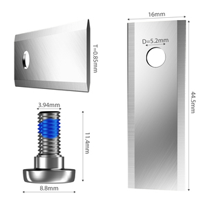 Lames de tondeuse robot 44,5x16x0,9 mm compatibles avec la tondeuse robot Stiga - Product Image 2