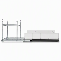 Plateforme de chargement rétractable hydraulique pour camion à conteneurs de déchets, équipement de manutention de matériaux, solution de transport industriel