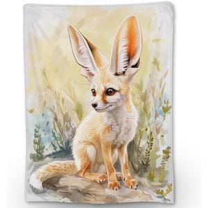 Orange Fox Tree Flannel <b>Blanket</b> Throw <b>Blanket</b> Nap <b>Blanket</b> Skin Friendly Reversible for Winter Warmth Custom Print Bulk Wholesale - Product Image 6