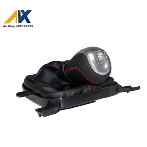 Housse de <span class=keywords><strong>levier</strong></span> de <span class=keywords><strong>vitesse</strong></span> en cuir noir de haute qualité, 6 vitesses, avec pommeau de <span class=keywords><strong>levier</strong></span> de <span class=keywords><strong>vitesse</strong></span> pour voiture - Product Image 2