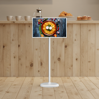 YSYUN Tragbarer Smart Android 11 TV-Monitor 32 Zoll FHD IPS LCD Multi-Touch-Display Standfuß Akku Kabellos Spiegelung 8GB RAM 128GB