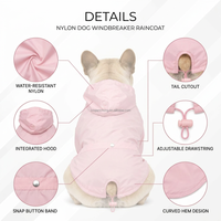 Großhandel: Klassische, Niedliche und Luxuriöse Hunde-Regenmäntel aus Wasserdichtem Polyester, Geeignet für Alle Jahreszeiten, mit Reflektierendem Design