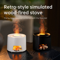 Nouveau diffuseur d'aromathérapie humidificateur d'air silencieux 36-45 dB avec flamme simulée colorée et effet de brouillard, à brancher sur USB