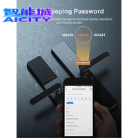 Tuya Smart Lock Kunci Keamanan Elektrik Kunci Sidik Jari Elektronik Cerdas RFID WIFI Kunci Pintu Digital Aplikasi Buka Kunci Jarak Jauh