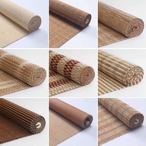 Persianas Enrollables Opacas de Bambú/Madera con Motor Integrado, Estilo Francés, Montaje en <span class=keywords><strong>Techo</strong></span>, con Cuentas Decorativas, Suministro de Fábrica - Product Image 4