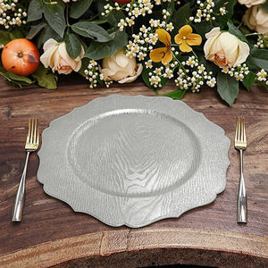 <span class=keywords><strong>Assiette</strong></span> de présentation en plastique grain de bois vintage carrée en gros Plats légers et réutilisables pour mariages et fêtes Prix bon marché - Product Image 4