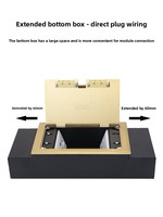 Enchufe de descarga Universal de cobre a prueba de agua para UE/Reino Unido, diseño empotrado, enchufe de suelo de elevación, Cable de caja de suelo de Metal 16A 110-250V IP20