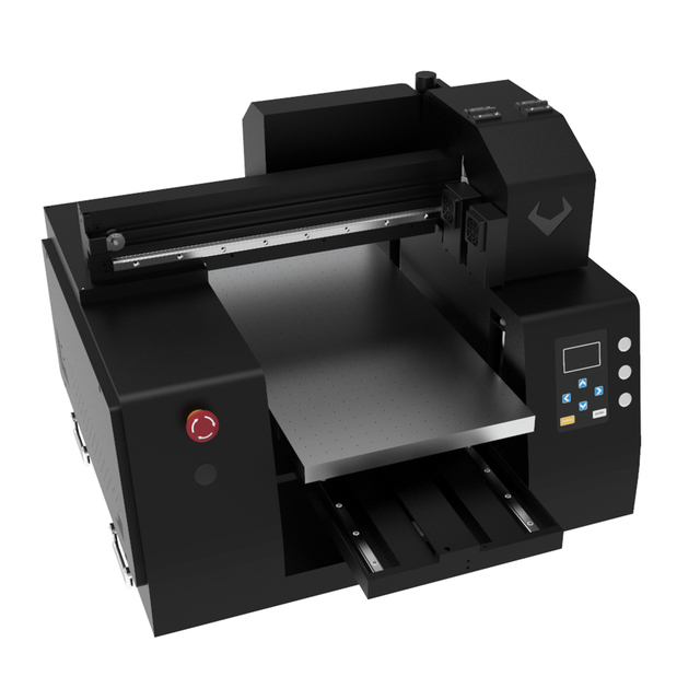 30cm Flatbed UV Printer New Small Desktop A3 Desktop UV Printer for Flat Materials for Glass Metal Plastic Leather Print