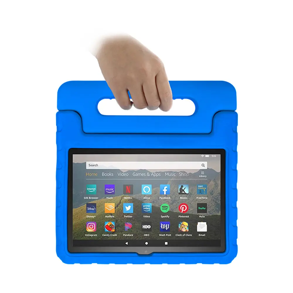 Kids Protective Case for kindle fire HD 8'' 2018 / 2017 / 2016 with Handle Stand Lightweight Cover