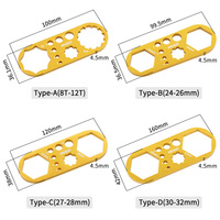 24170 MUQZI clé à capuchon de fourche avant de vélo 8T-12T/24-26mm/27-28mm/30-32mm adapté pour ROCKSHOX/SUNTOUR outil de clé de vélo vtt pour fourche