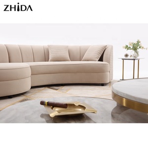Fabricación de Sofás, Muebles de Sala de Estar de Lujo, Sofás Seccionales, Juego de Sofás de Terciopelo - Product Image 5