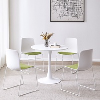 Ensembles table et chaises en pierre de roche nordique de luxe léger pour négociations, bureaux de vente, espaces décontractés professionnels et réceptions