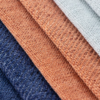 Tissu Chenille Imitation Lin Sergé Ripstop Respirant Nouvelle Génération TengHui Couleur Unie Épais 100% Polyester pour Textile de Maison et Canapé