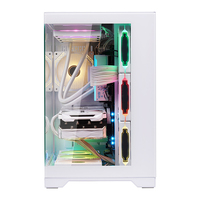 Nuevo diseño fresco Estuches de computadora & Tower PC Gabinete ATX PC Gaming Computer Chasis Full Tower Cyborg Desktop PC Case con ARGB Fan