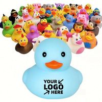 Mini-canard en caoutchouc personnalisé avec logo et forme, jouet de bain flottant pour enfant, canard sonore, cadeau promotionnel en gros