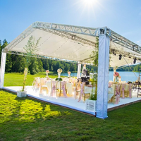 Estructura de Techo en Espiga Portátil de Fácil Transporte con Conexión de Grifo, de Aleación de Aluminio para Eventos y Bodas