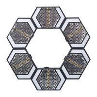 Mini projecteurs de scène rétro IP20 32x1,5W lumière du jour 150W LED RGBWA Ambre >4000lm DMX512 pour bars, soirées, DJ, discothèques et événements
