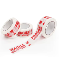 Ruban adhésif d'emballage fragile BOPP personnalisé de haute qualité DEFOO, adhésif acrylique simple face, scellage OEM à haute adhérence pour cartons