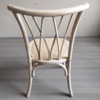 Chaises en bois en osier blanc lavé empilables pour événements, mariages, fêtes, chaises en bois à dossier croisé pour hôtel