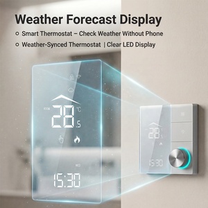 Thermostat intelligent WiFi Tuya, blanc et noir, contrôleur de température, chaudière à eau, <span class=keywords><strong>chauffage</strong></span> électrique, compatible avec Alexa et Google - Product Image 3